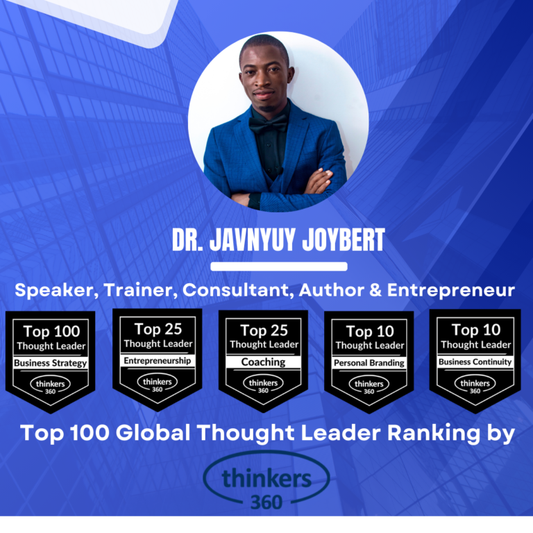 Read more about the article Dr. Javnyuy Joybert Ranked Among Thought Leaders in Business Strategy, Entrepreneurship & More