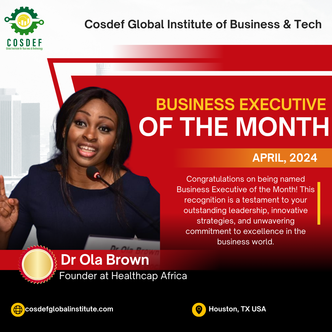 Read more about the article Dr. Ola Brown Honored as Business Executive of the Month for April 2024